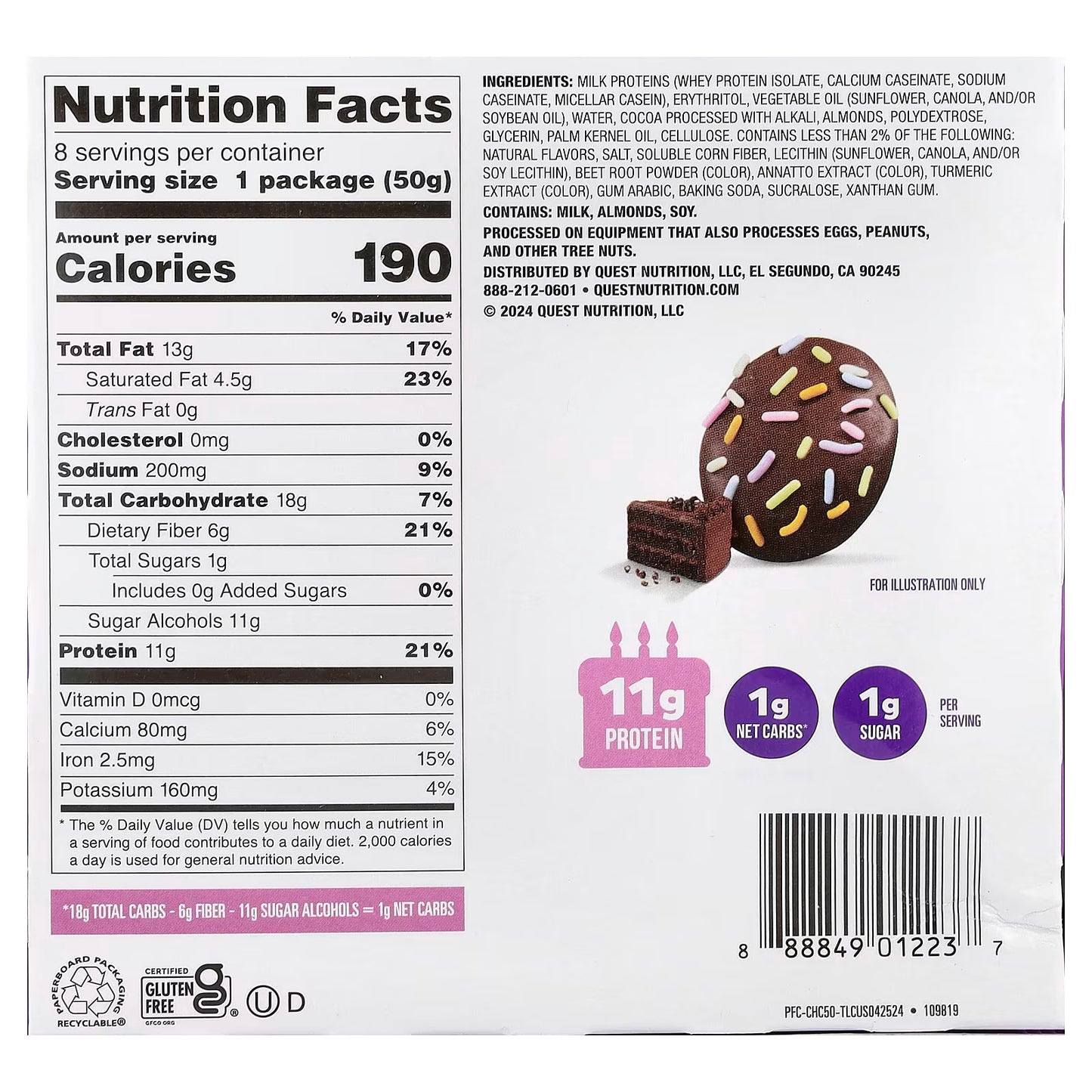 Quest Frosted Cookie - Double Chocolate