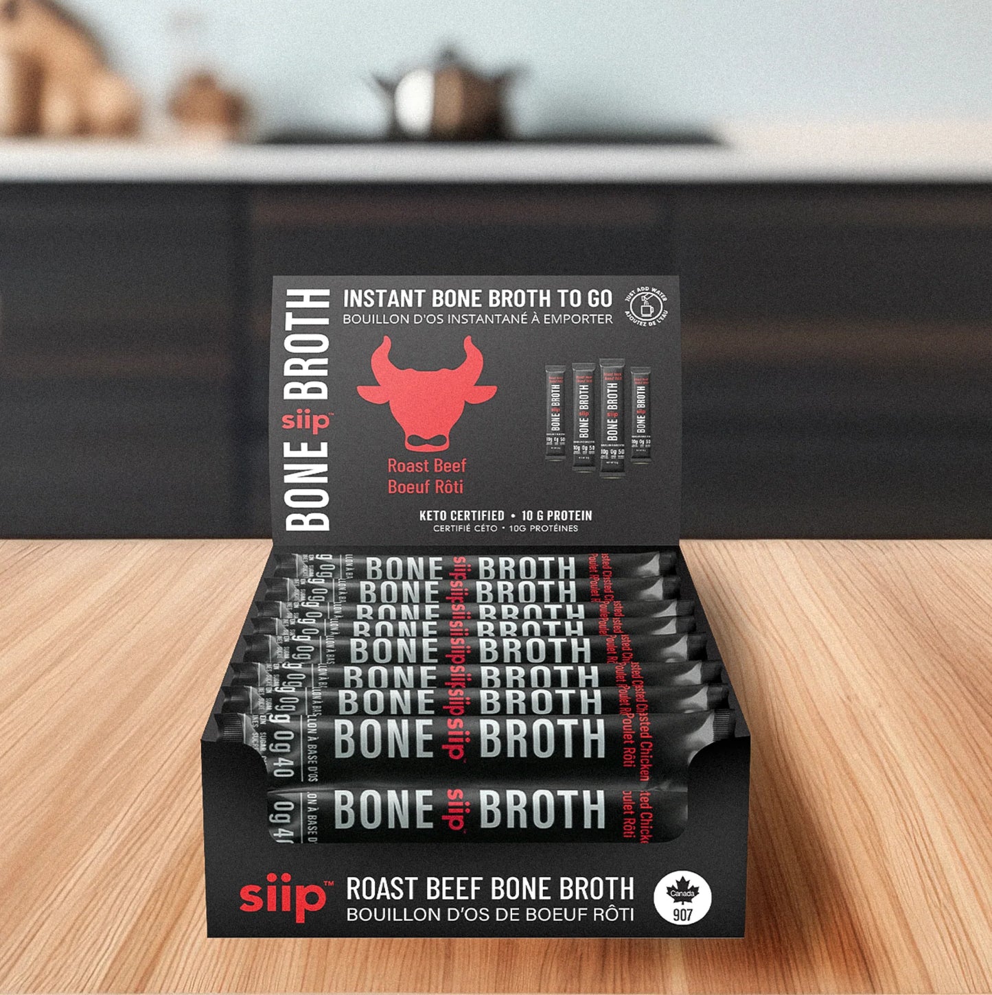 SIIP Bone Broth - Roasted Beef Individual Packet