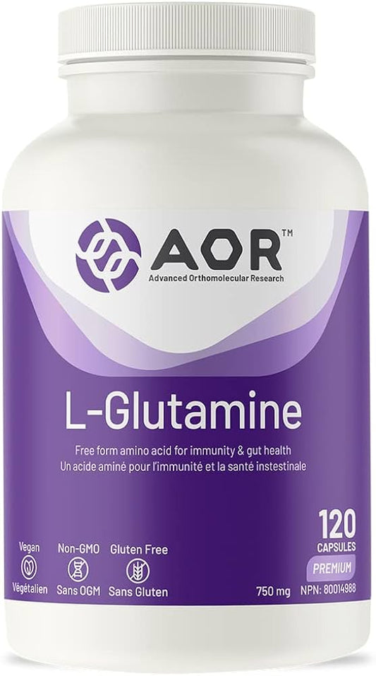 AOR Inc. L-Glutamine 120 Capsules