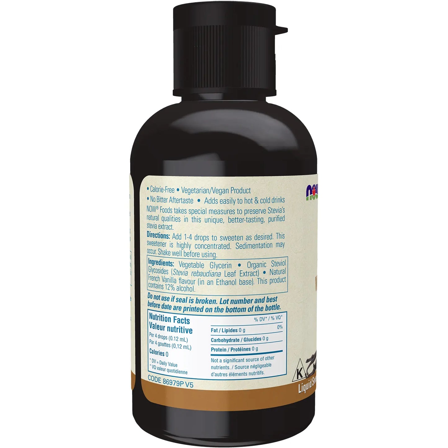 Now Stevia Liquid French Vanilla