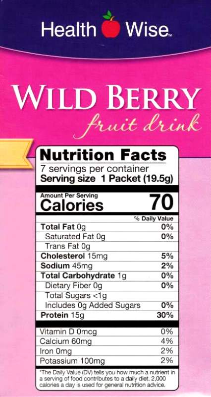 Health Wise Drinks Box Wildberry