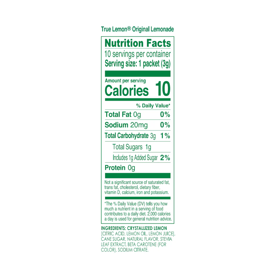 True Lemonade Original 10 Packets