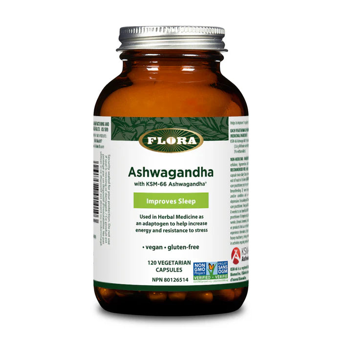 Flora Ashwaghanda KSM-66 120 Capsules