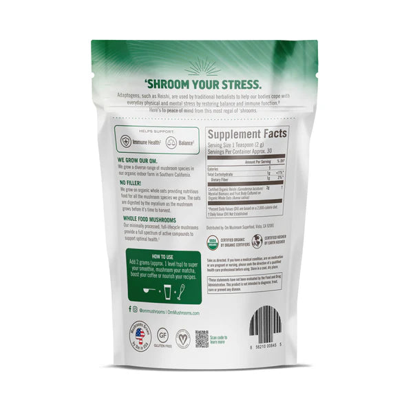 OM Reishi Organic Powder 60G