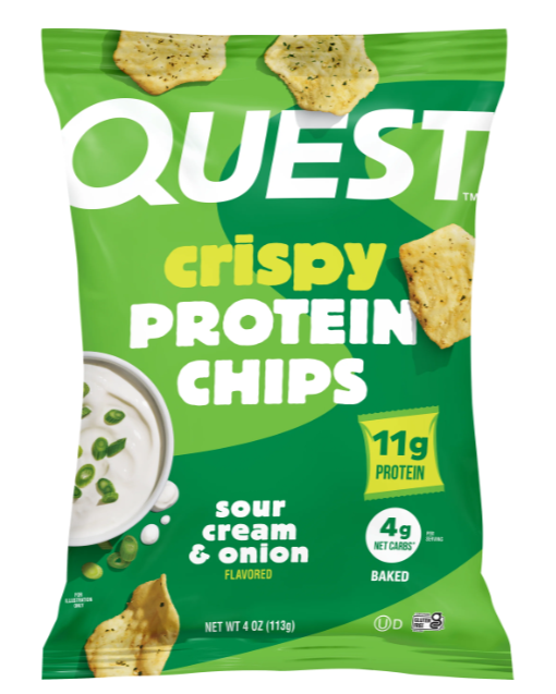 Quest Crispy Protein Chips - Sour Cream 113g