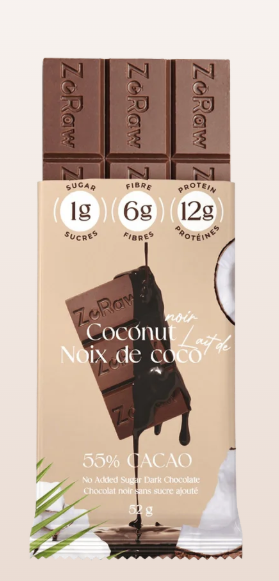 Zo Raw Milk Chocolate Bar with Coconut
