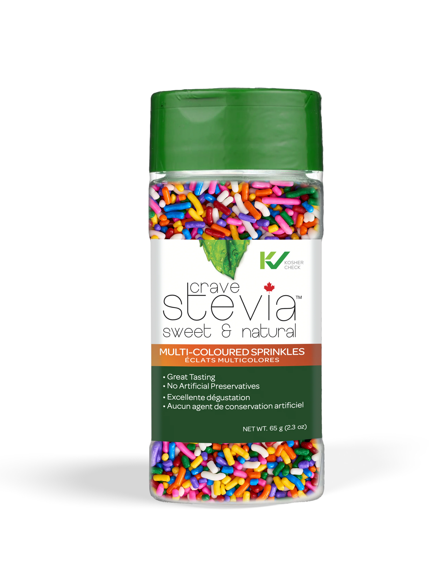 Crave Stevia Stevia Sprinkles - Multi - Coloured