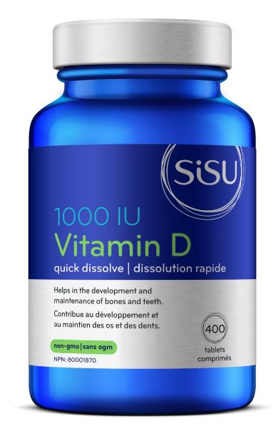 Sisu Vitamin D 1000 IU 400 Tabs