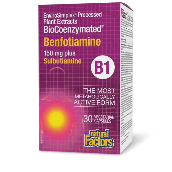 Natural Factors B1 - Benfotiamine 30 Vcaps