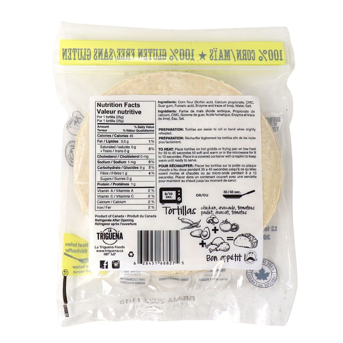 La Triguena Corn Tortillas - GF