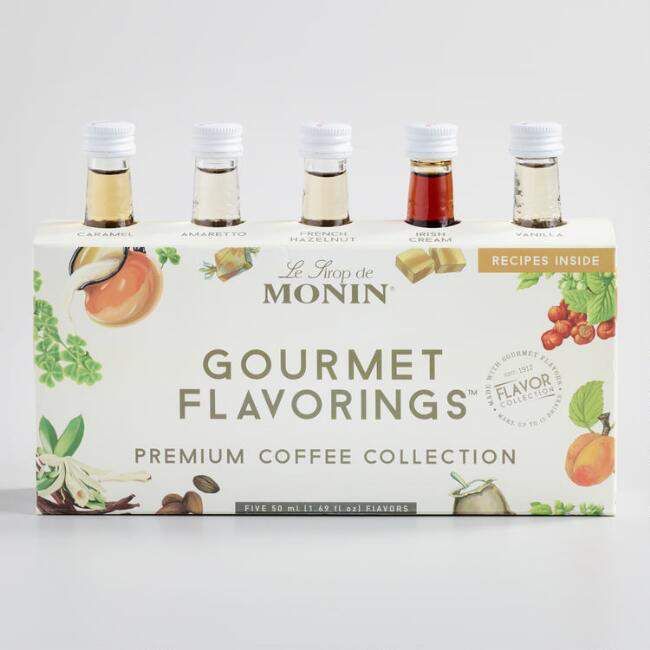 Monin Collection Gourmet Flavorings Coconut, Vanilla, Lavender, Strawberry 5 - 50ml bottles