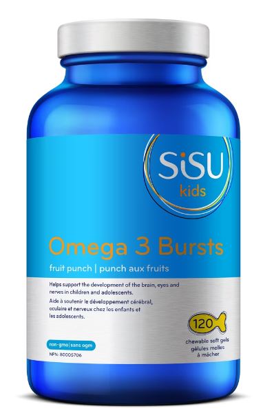 Sisu Omega 3 Bursts Kids 550 Mg 120 Chewable Capsules