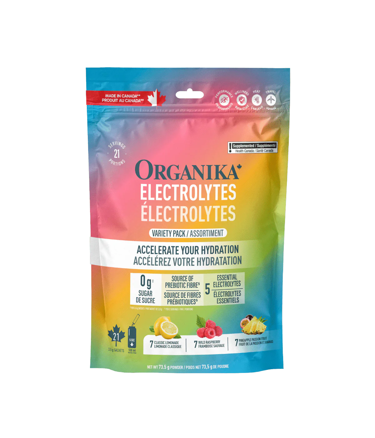 Organika Electrolyte Variety Pack - 21 Packets
