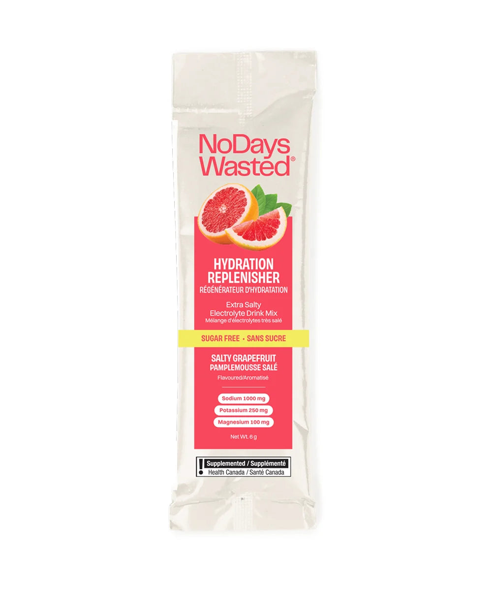 NO DAYS Wasted ACTIVE HYDRATION Salty Grapefruit