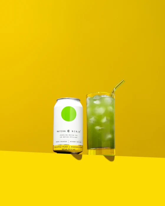 Matcha Ninja Sparking Matcha Tea - Pineapple Pear