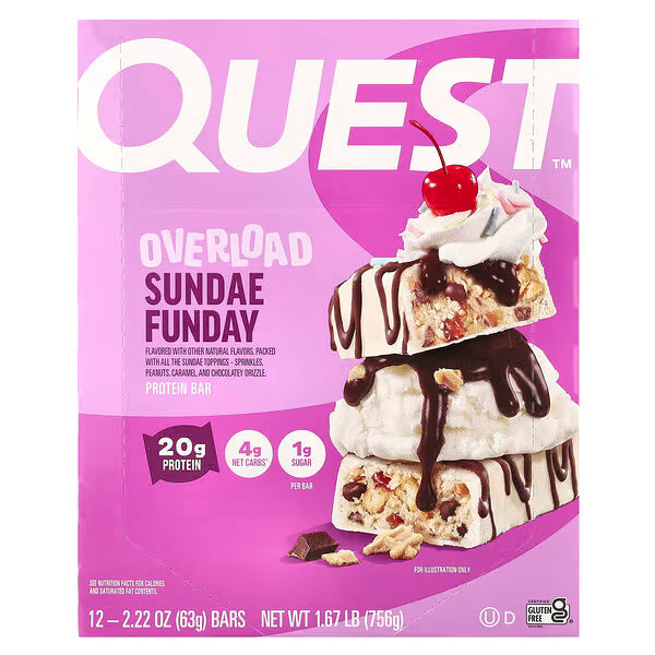Quest Overload Bars - SUNDAE Single Bar