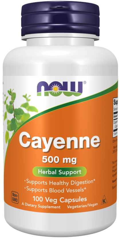 Now Cayenne 100 Capsules