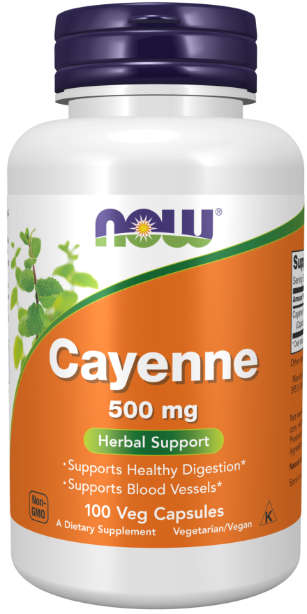 Now Cayenne 100 Capsules