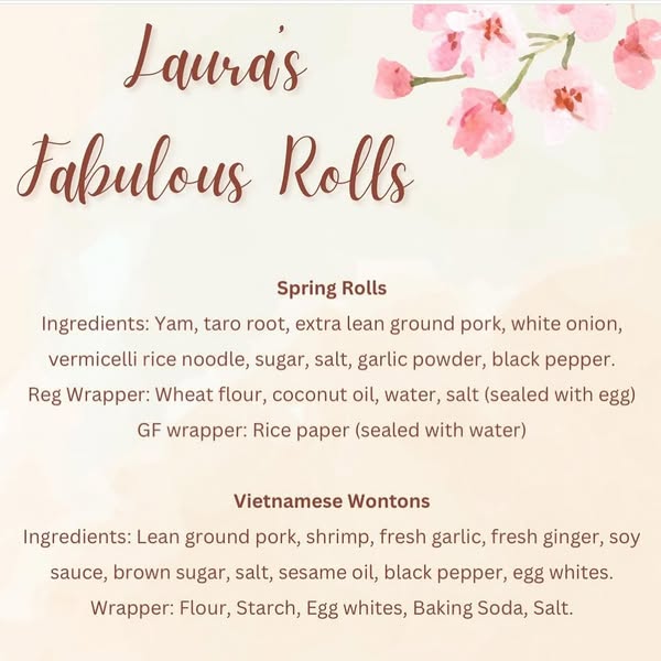 Laura's Gluten Free Spring Rolls - 12-Pack