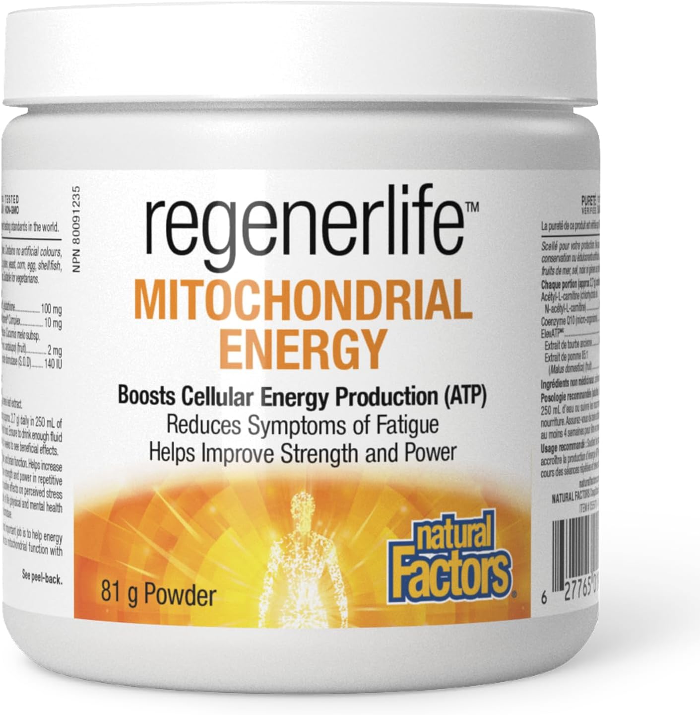 Natural Factors Regenerlife Mitochondrial 81G Powder
