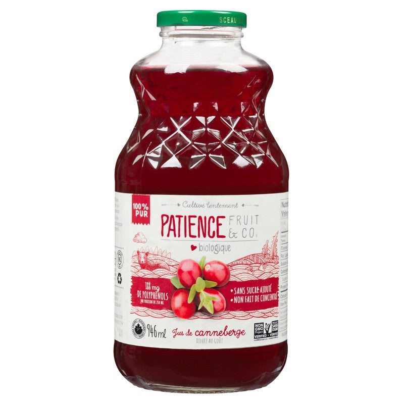 Patience Organic Cranberry Juice 946ml