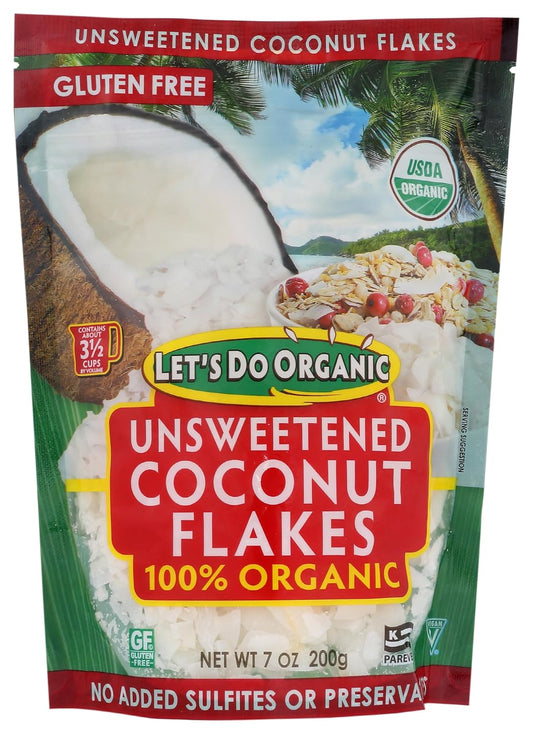 Let's Do Organic Coconut Flakes Gluten Free