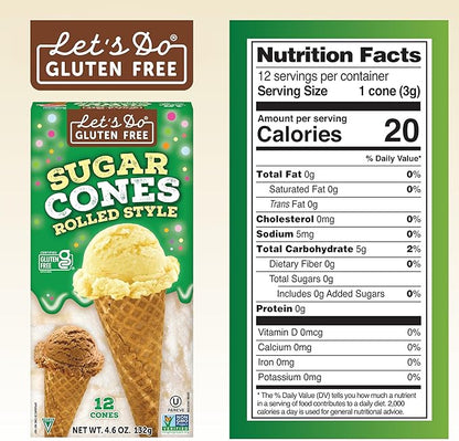 Let's Do Sugar Ice Cream Cones - Gluten Free