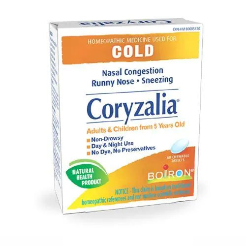 Boiron Coryzalia 60 Chewable Tablets