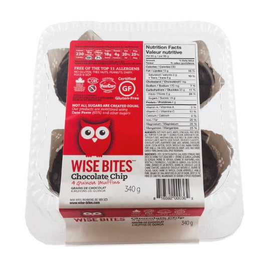 Wise Bites Chocolate Chip & Quinoa Muffins