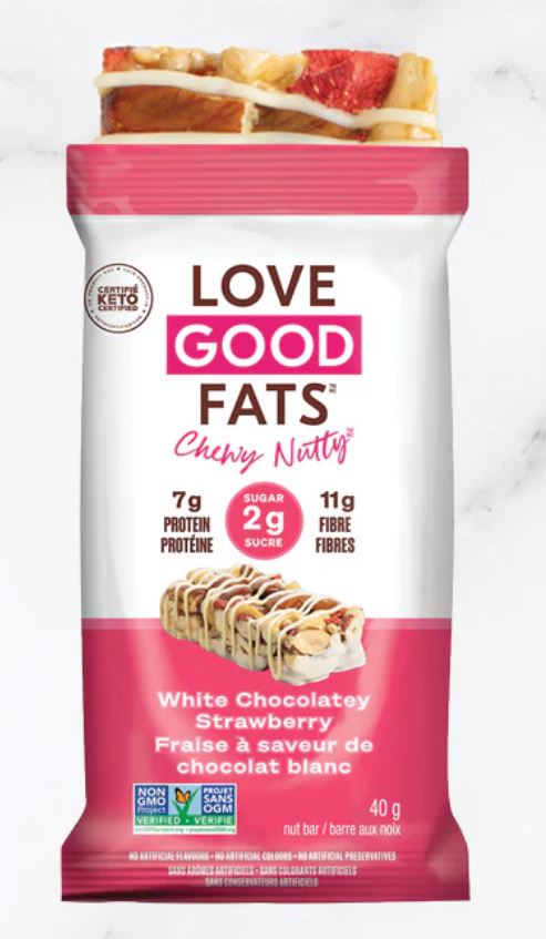 Love Good White Chocolate Strawberry Protein Bar