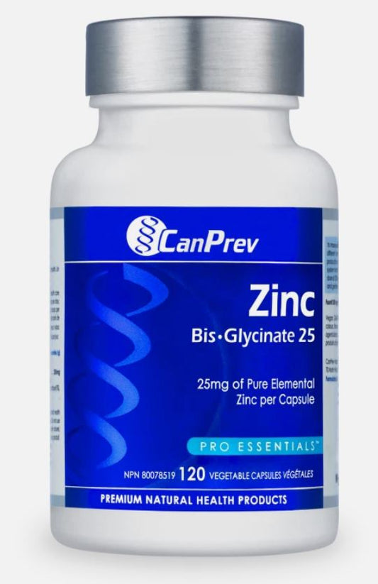 Canprev Zinc Bis-Glycinate 25mg 120 Capsules