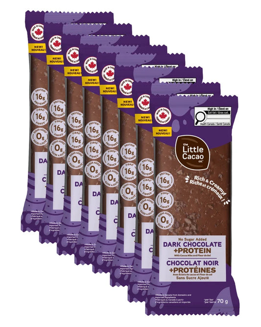 The Little Cacao Co. Dark Chocolate + Protein Bar