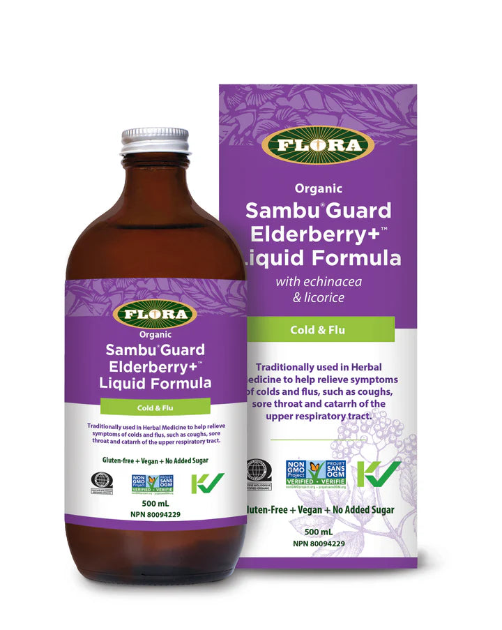 Flora Elderberry+ Liquid 500 ML