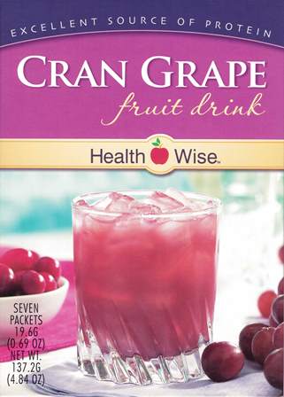 Health Wise Drinks Indiv. Cranberry Grape