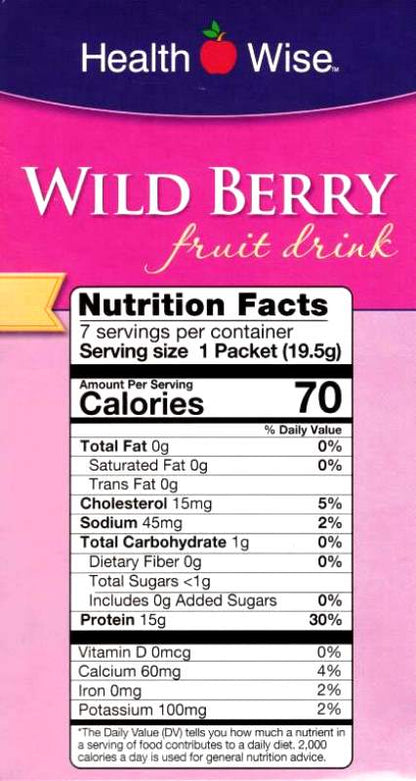 Health Wise Drinks Box Wildberry