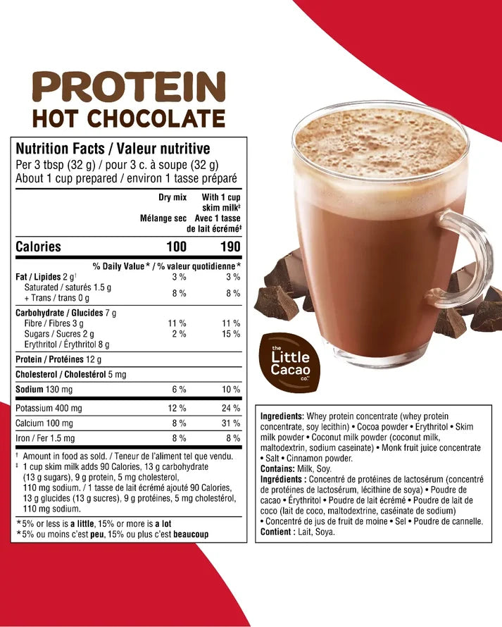 The Little Cacao Co. - Protein Hot Chocoalte Milk Chocolate 320g