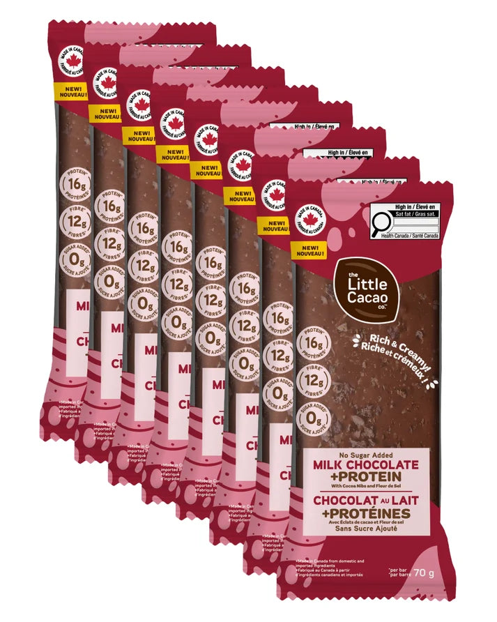 The Little Cacao Milk Chocolate + Protein Bar