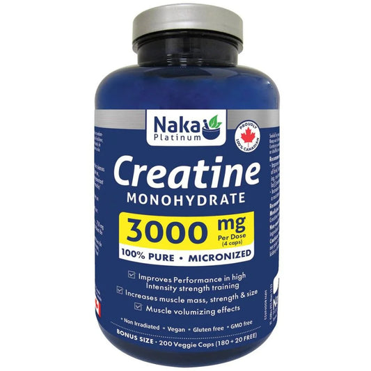 Naka Creatine Monohydrate 200 Vegetable capsules