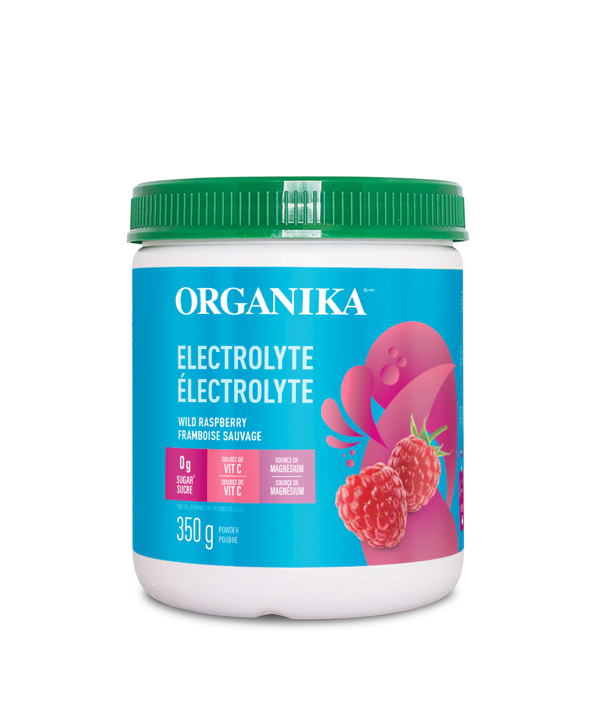 Organika Electrolytes - Wild Raspberry 350g