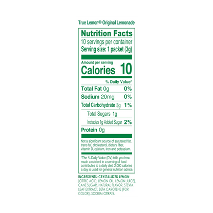 True Lemonade Original 10 Packets