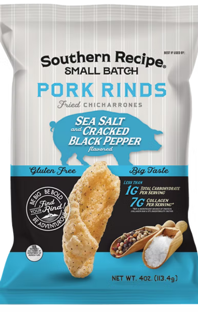 Southern Recipe Pork Rinds - Salt & Pepper