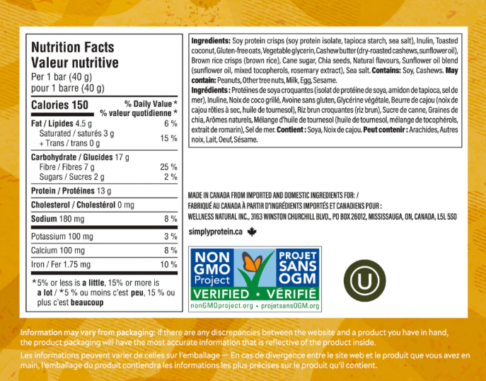 Simply Protein - Lemon Coconut Bar