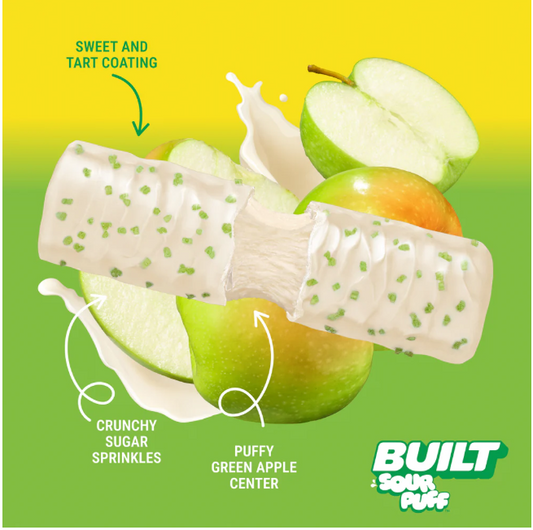 BUILT SOUR PUFFS - Green Apple 41g