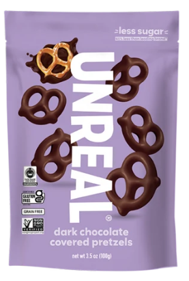 Unreal Dark Chocolate Covered Pretzels 110g