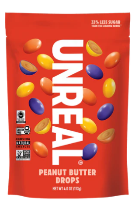 Unreal Peanut Butter Drops 113g