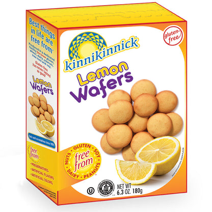 Kinnickinnick Lemon Wafers Gluten Free