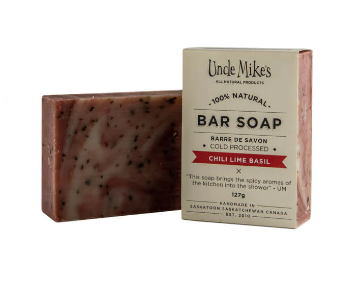 Uncle Mike Bar Soap Chili Lime Basil