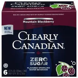 Clearly Canadian Zero Sugar Mountain Blackberry 6 Pack