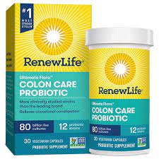 Renew Life Colon Care Probiotics 80 Billion