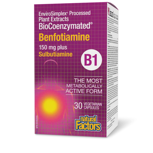 Natural Factors B1 - Benfotiamine 30 Vcaps